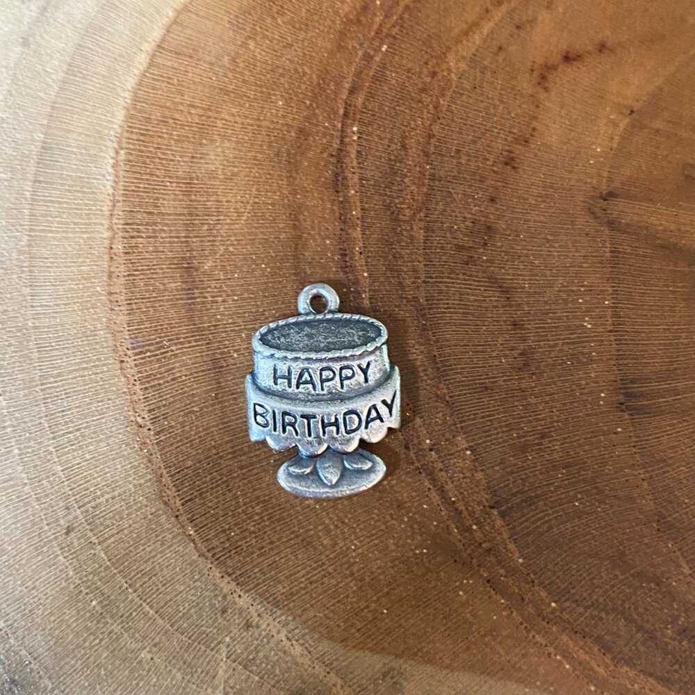 James Avery Tiny Birthday Cake Charm, Sterling Silver